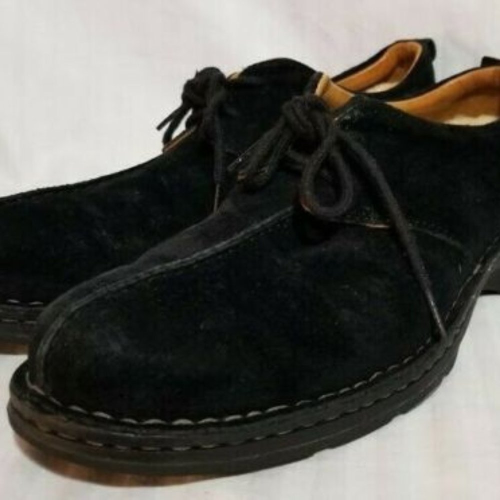 UGG Australia Black Leather Comfort Shoes Men's US